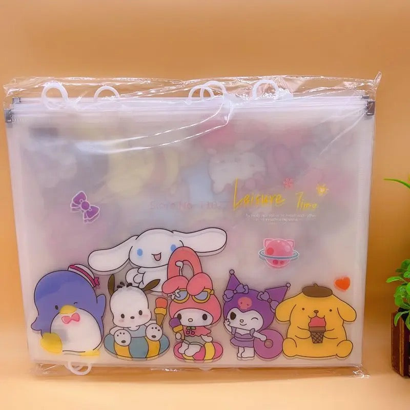 PVC Sanrio Folder Zipper Style