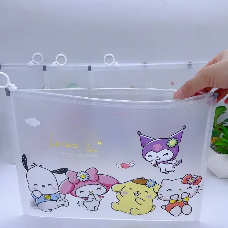 PVC Sanrio Folder Zipper Style