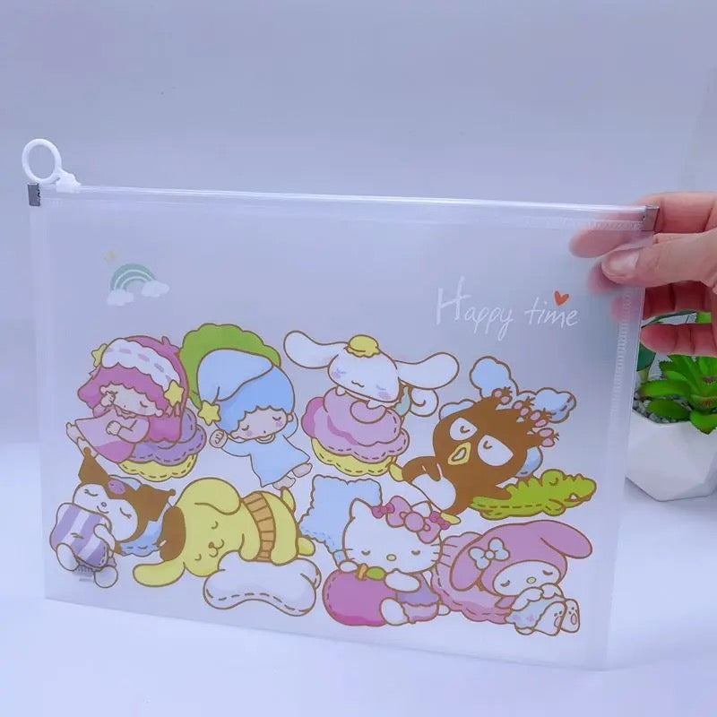 PVC Sanrio Folder Zipper Style