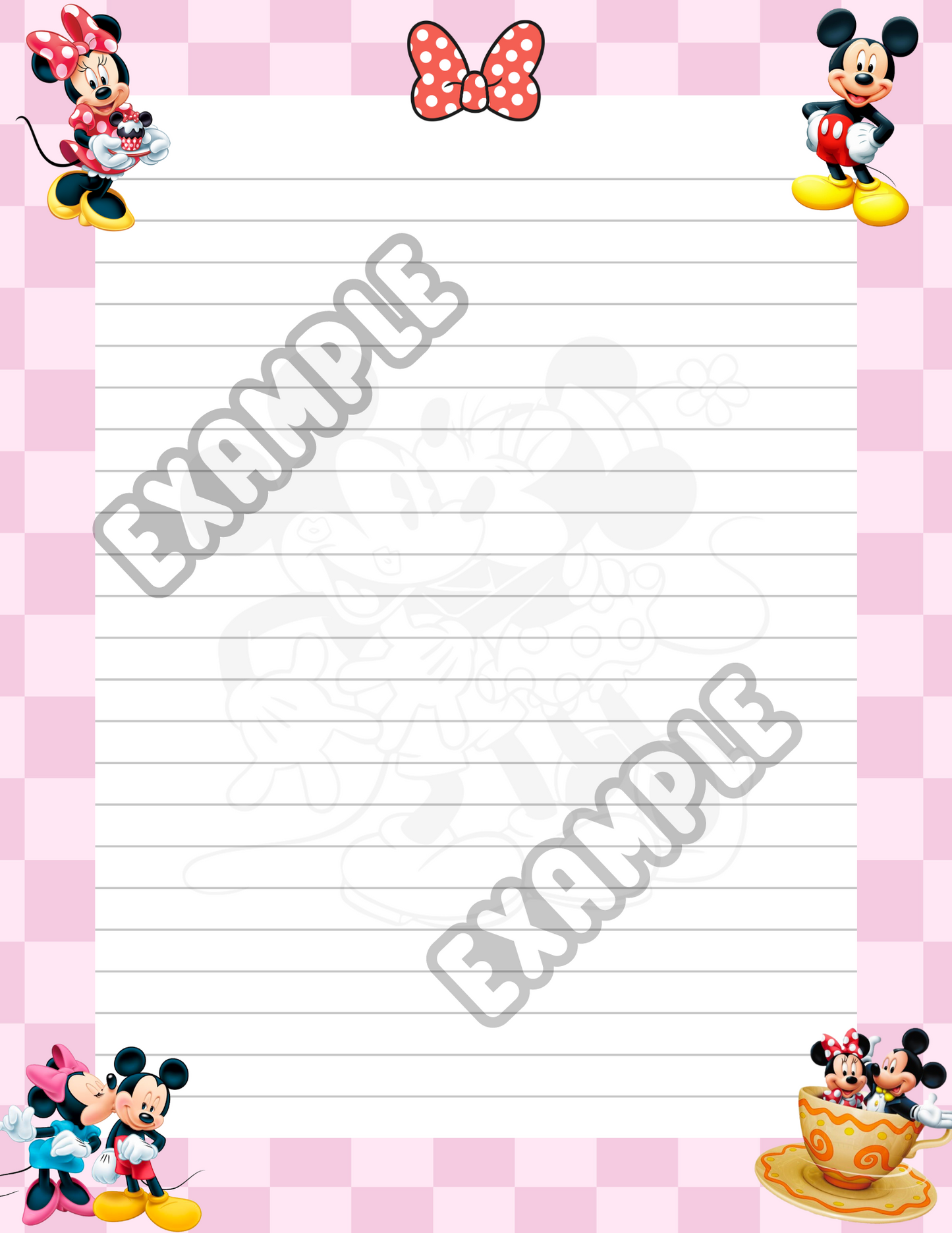Mickey and Miney Pink