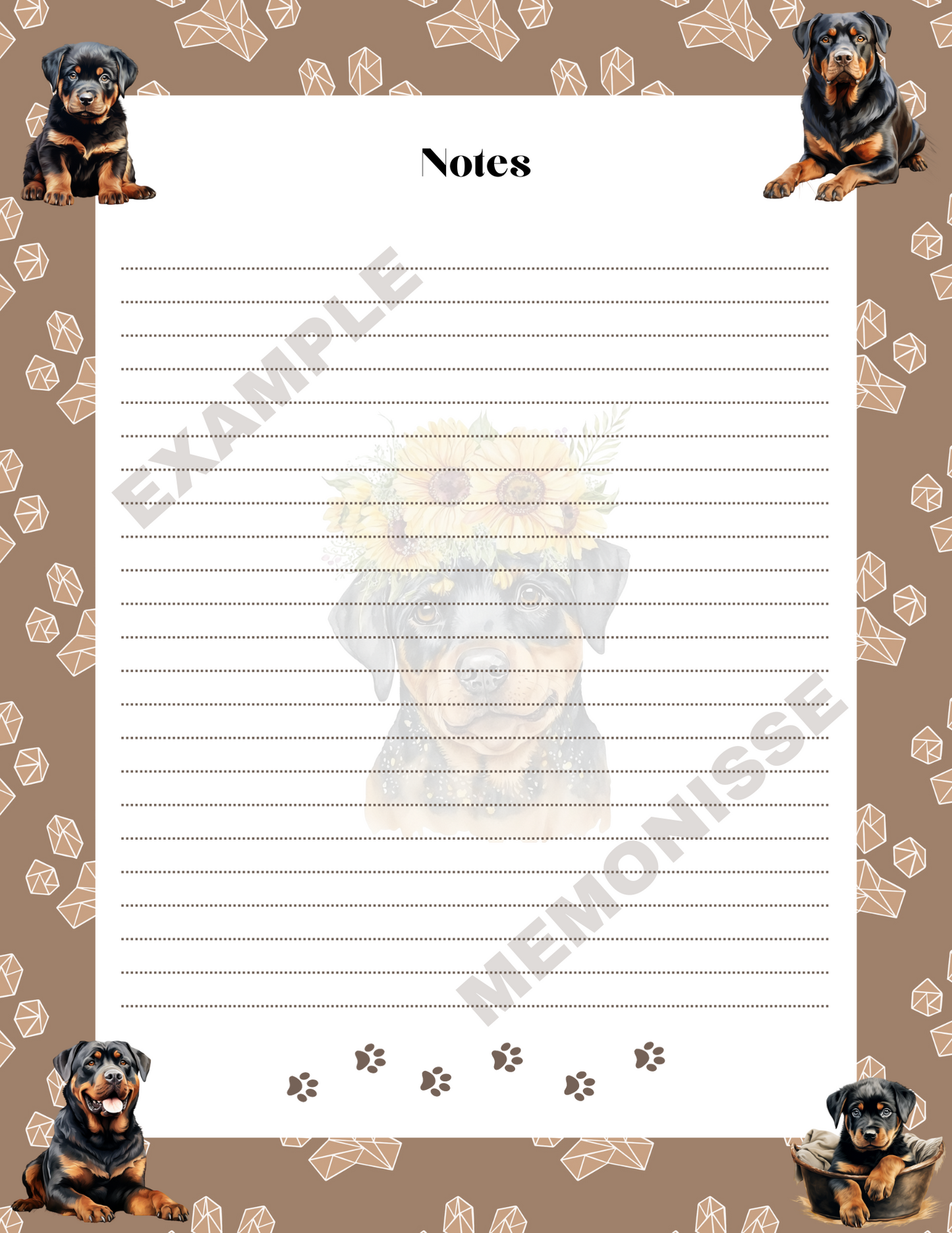 Rottweiler Notepad