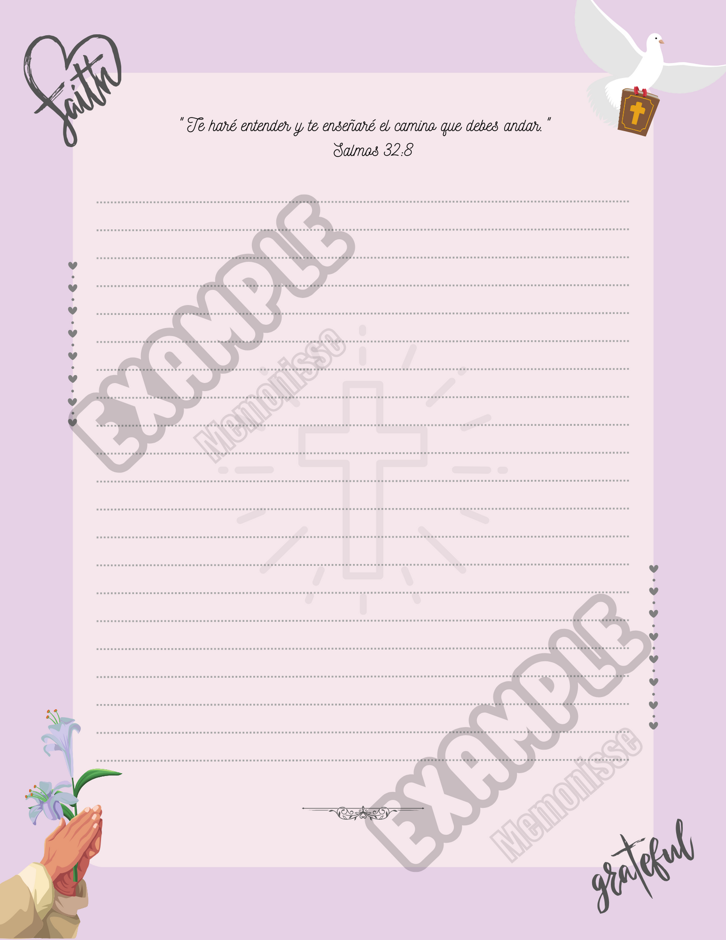 Christian Purple Notepad