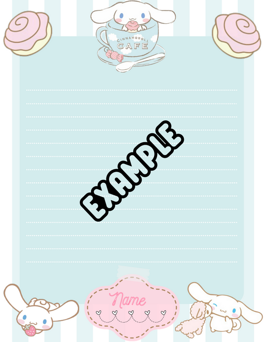 Cinnamoroll Notepad