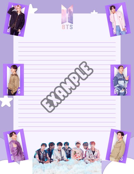 BTS Purple Notepad!