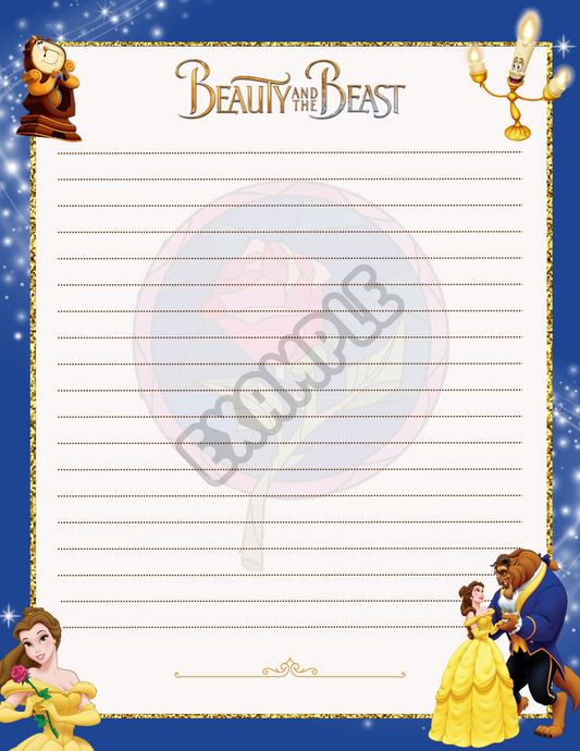 Beauty and the Beast Notepad