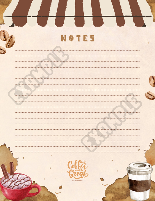 Coffee Lovers Notepad