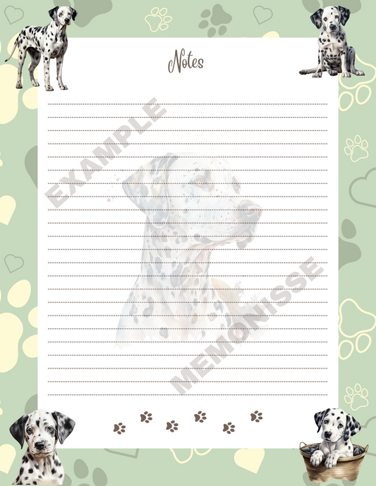 Dalmatian Notepad!