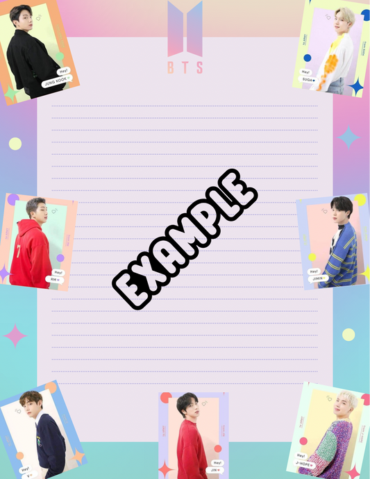 BTS Colorful Notepad