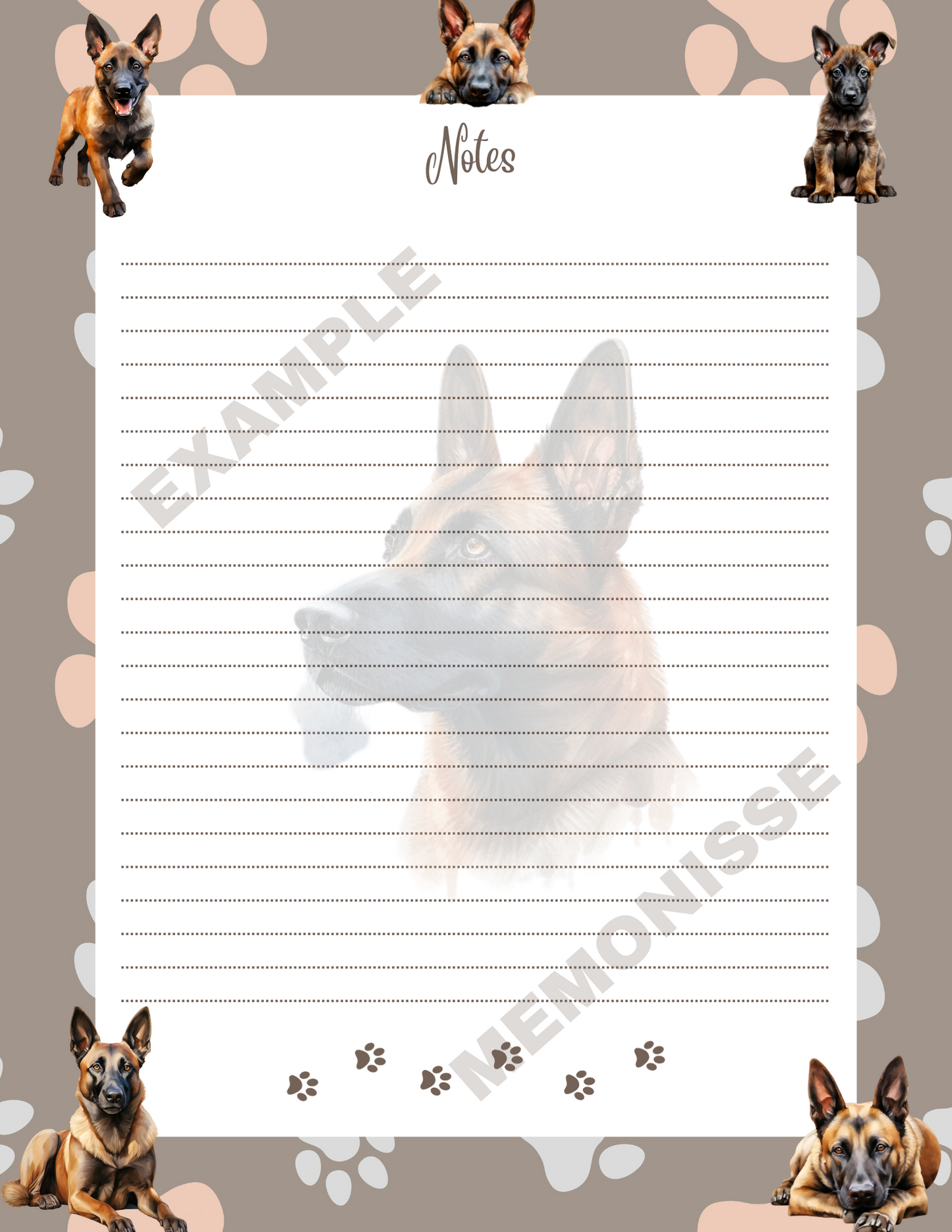Malinois Notepad!