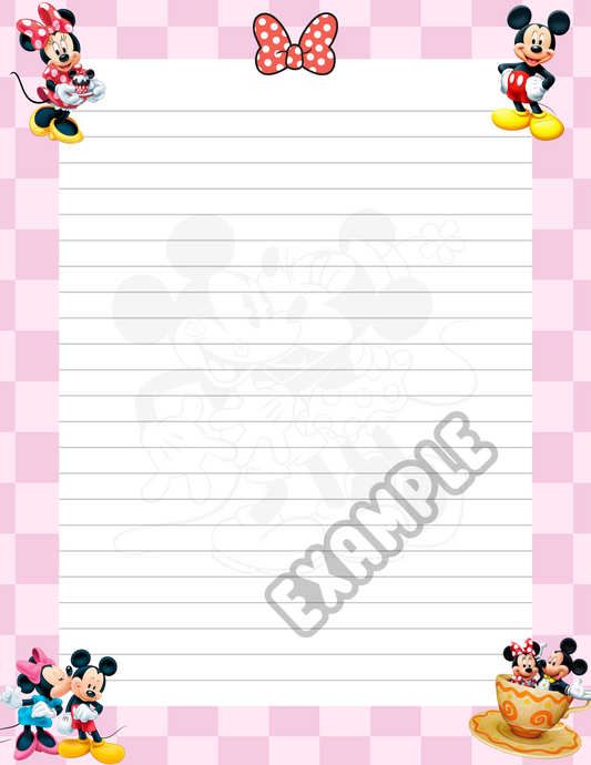 Mickey & Minnie Mouse Notepad