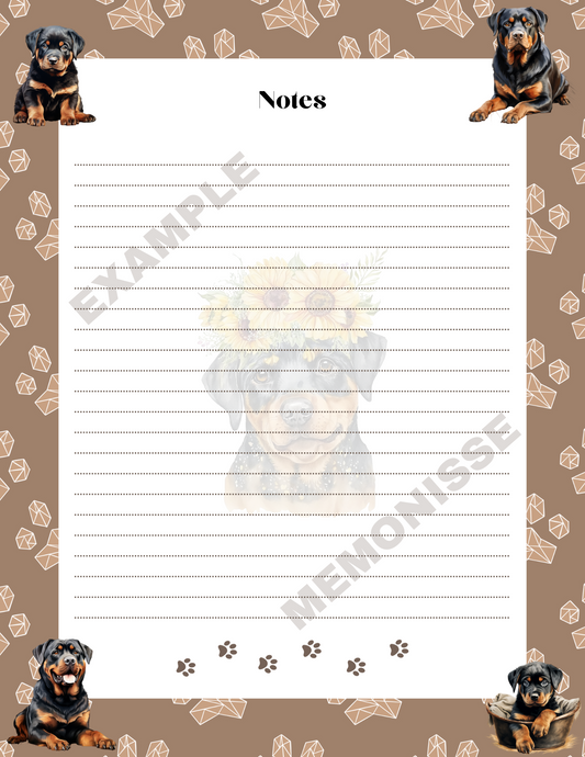 Rottweiler Notepad