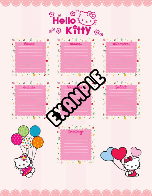 Hello Kitty Weekly Planner