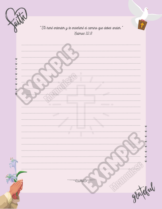 Christian Purple Notepad