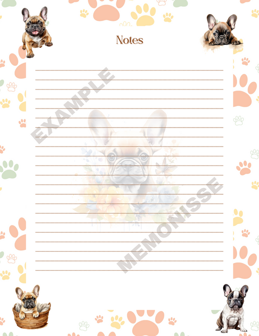 Frenchie Notepad